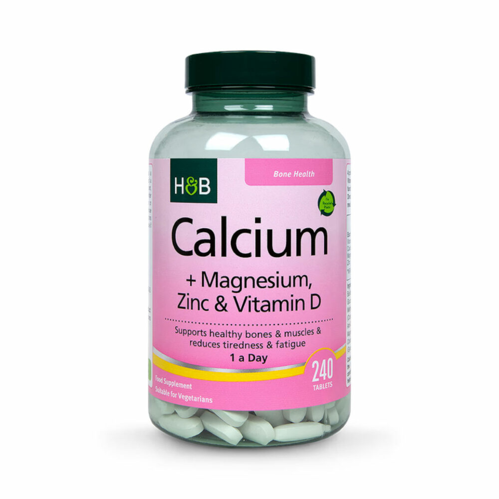 Holland & Barrett Calcium Magnesium Vitamin D & Zinc 240 Tablets