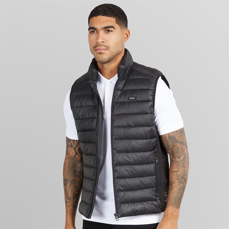Calvin Klein-Mens Side Logo Gilet Ck Black