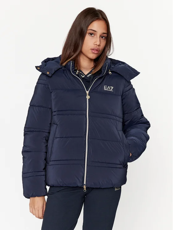 EA7 Emporio Armani Winter jacket Navy Regular Fit