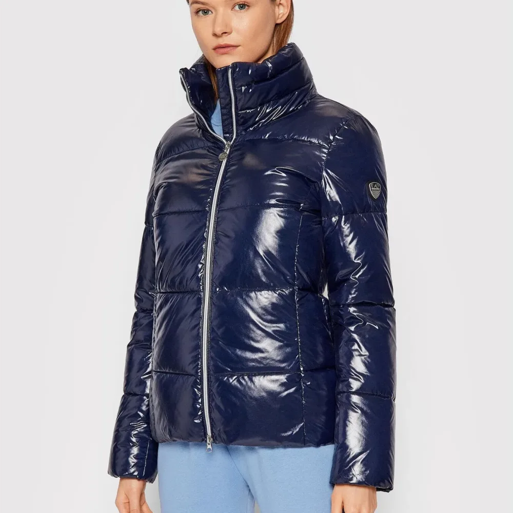 Emporio Armani Down Jacket Navy Blue Regular Fit