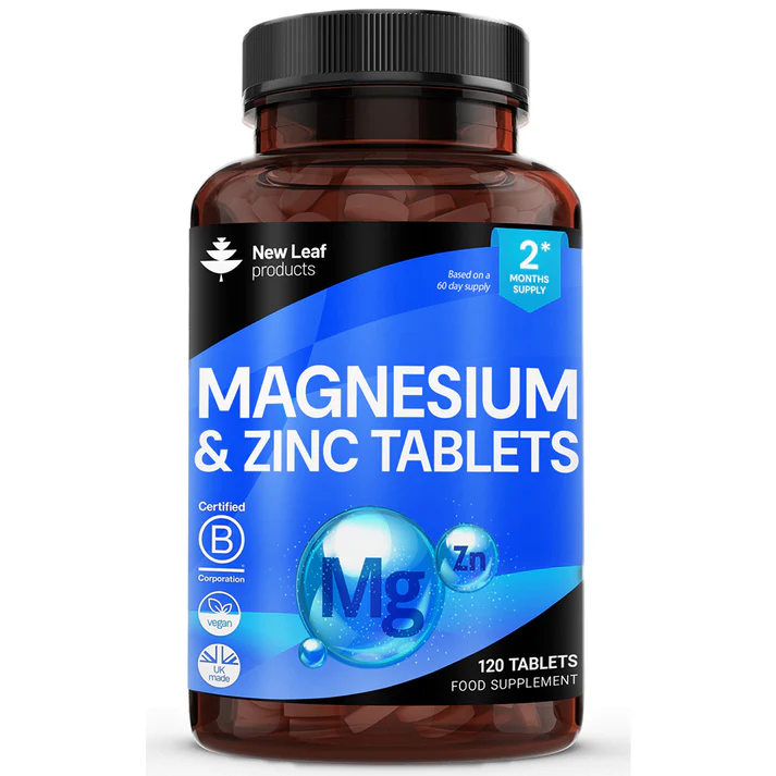 Magnesium and Zinc Tablets 120 Fill