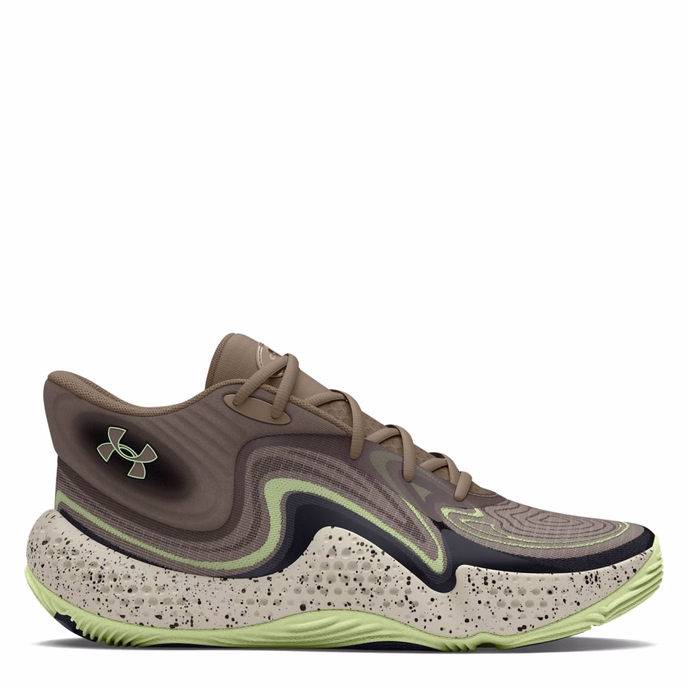 Under Armour Unisex Adults' Spawn Mid Camo Basketball Trainers