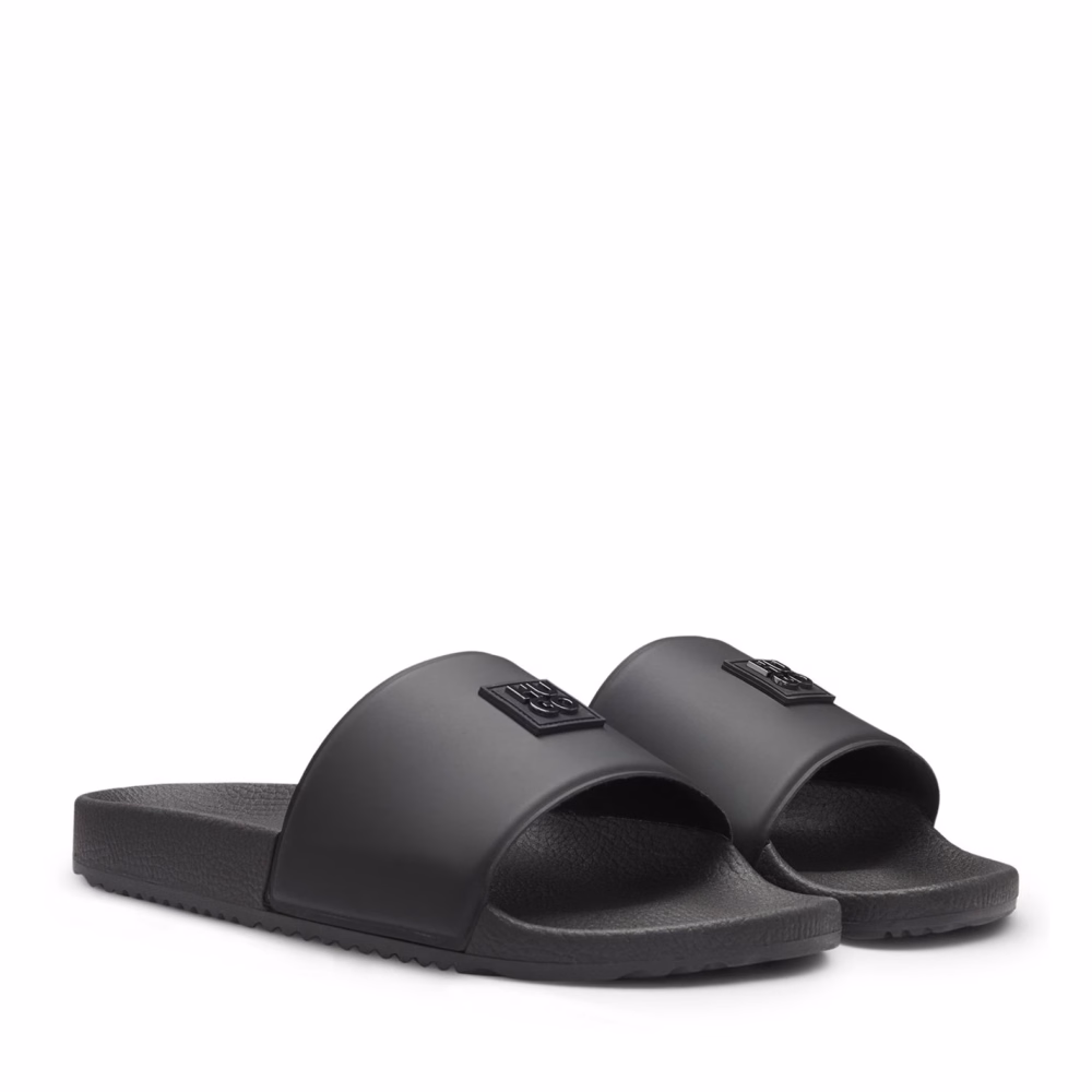 Hugo Mens HUGO Iconic Metal Stacked Logo Sliders
