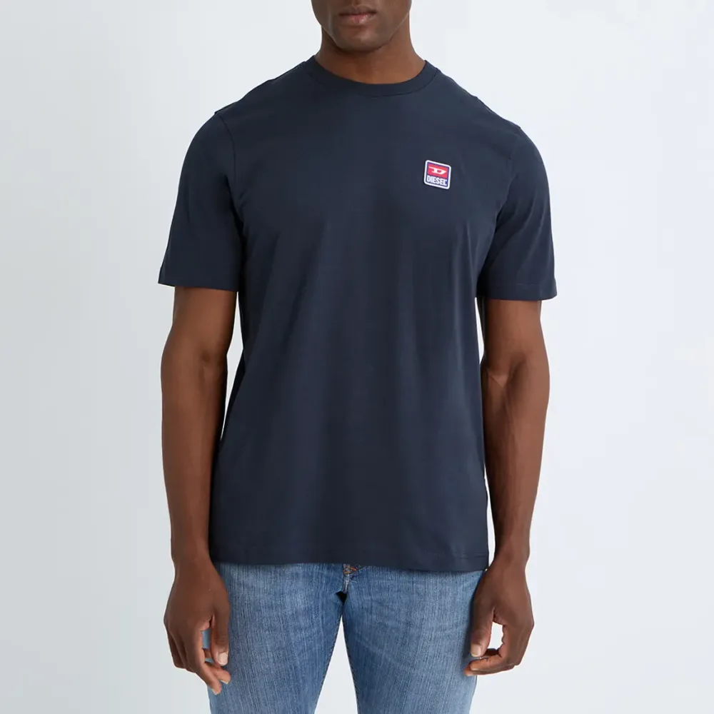 Diesel Navy Cotton Maglietta T-shirt