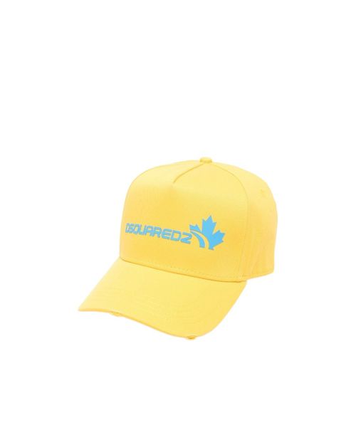 Dsquared2 Logo-Detailed Distressed Baseball Cap