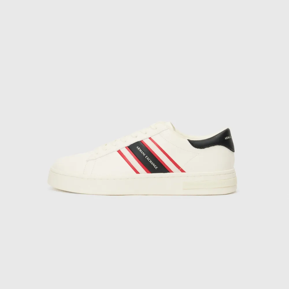 Armani Exchange Trainers - off-white/red