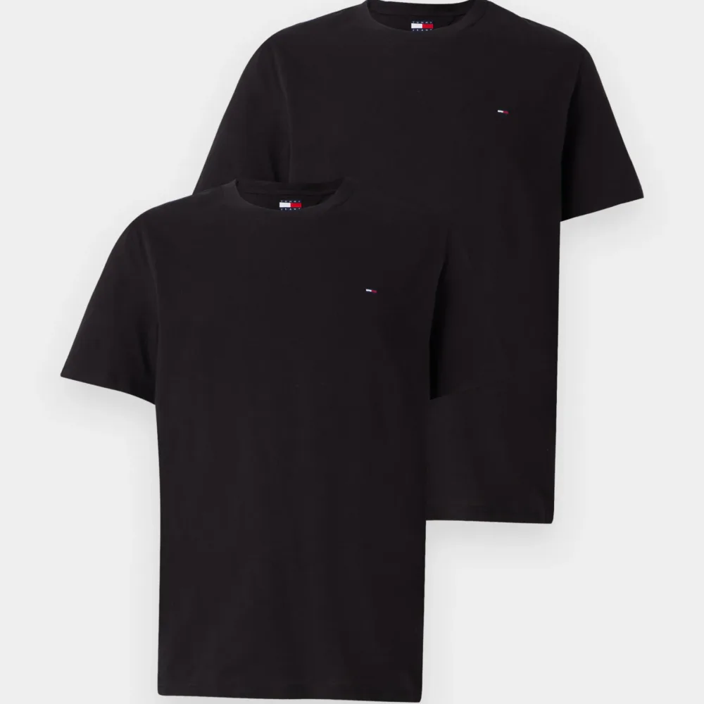 Tommy Jeans SLIM TEE 2 PACK - Basic T-shirt - black