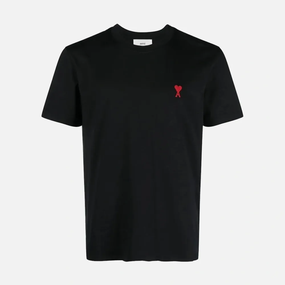 AMI Paris Ami paris logo le coueur t-shirt black