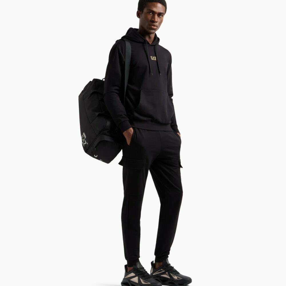 EA7-Core Identity cotton hooded sweatshirt