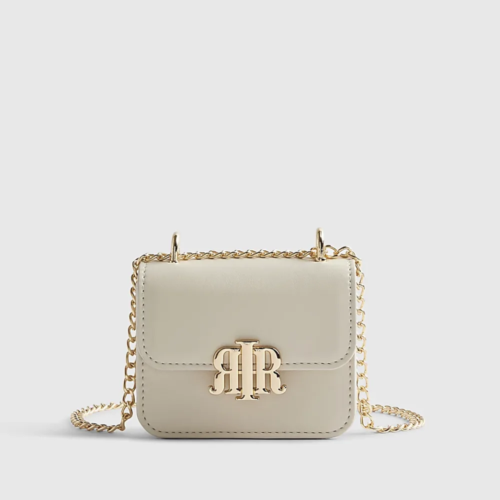 River Island - Cream Mini Satchel Purse