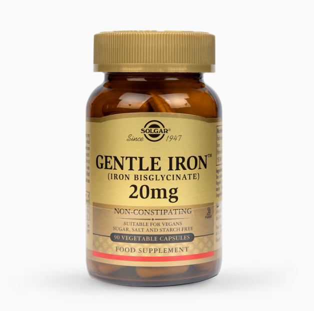 Solgar Gentle Iron 20mg 90 Vegi Capsules