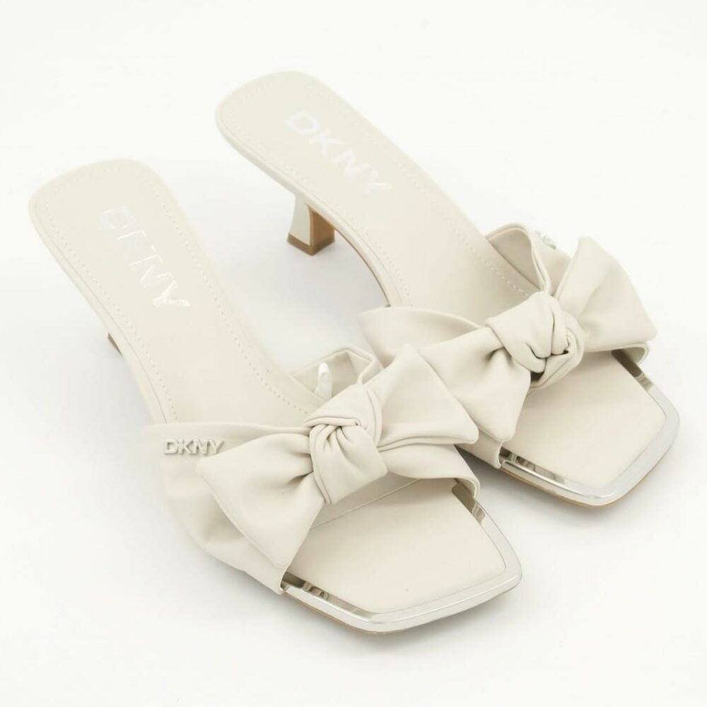 DKNY -Women heels sliders white