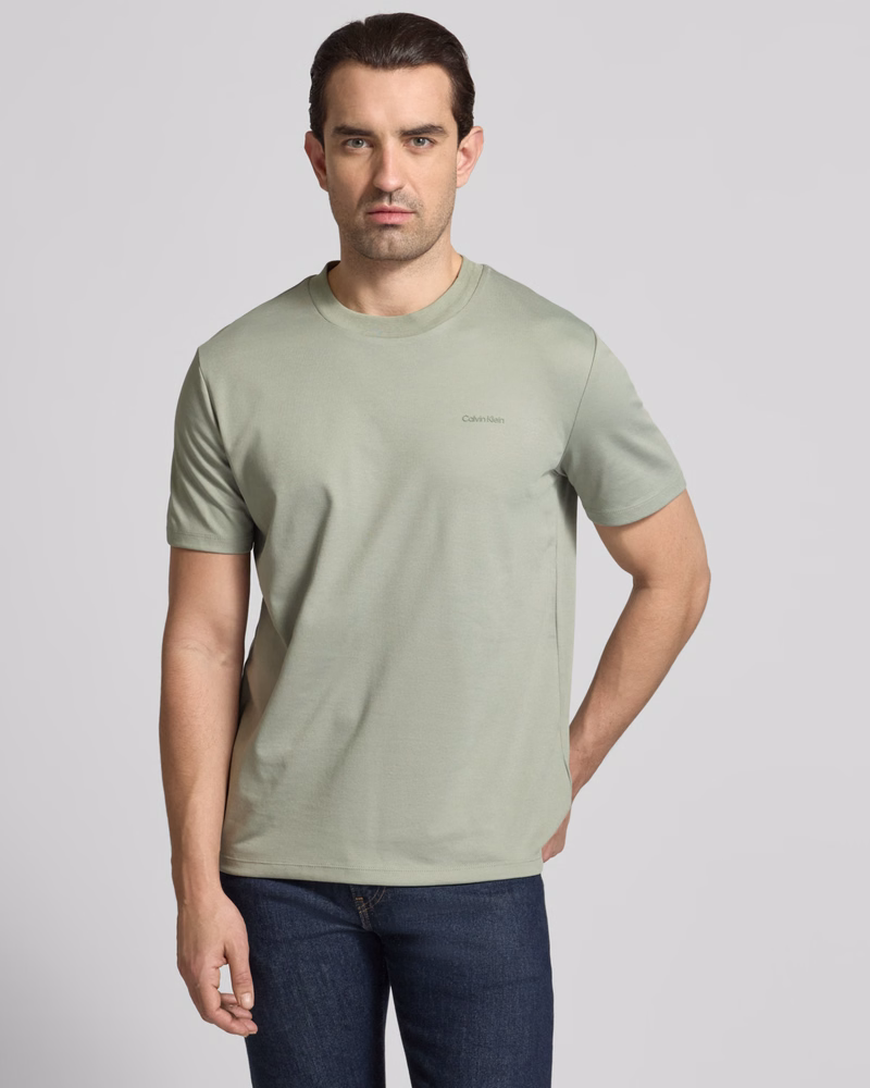 Calvin Klein Jeans Solid Relaxed Fit Cotton Tshirts
