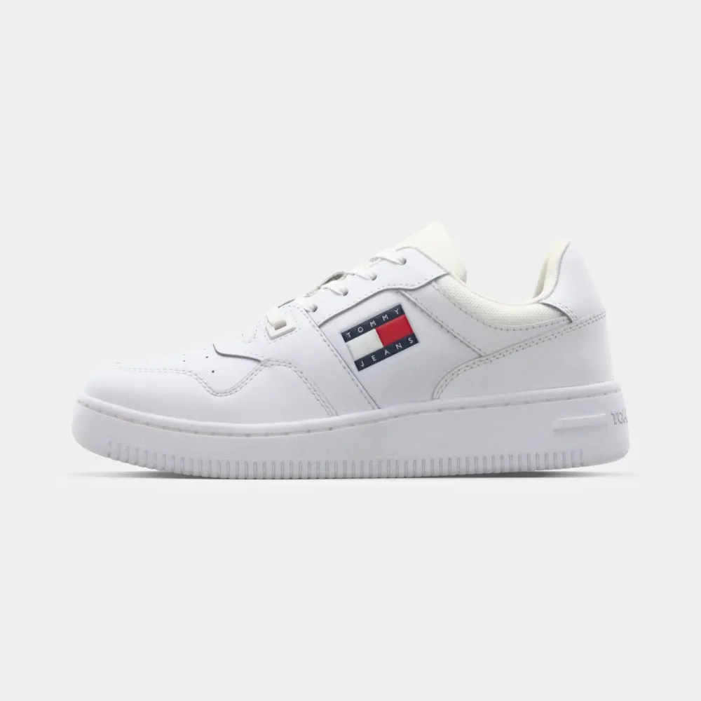 Tommy Jeans RETRO BASKET - Trainers - white