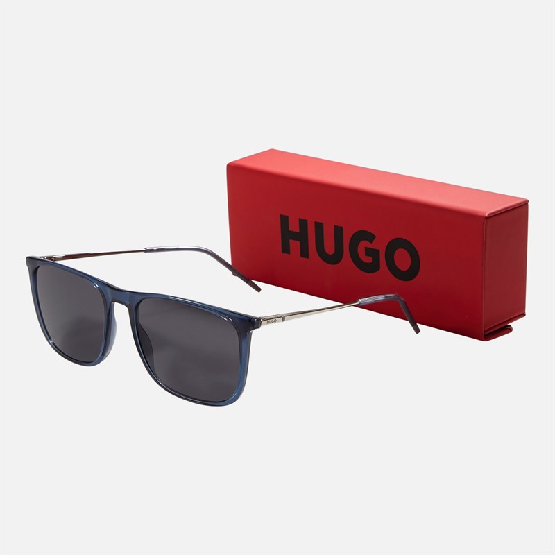 HUGO Mens Sunglasses Blue Palladium