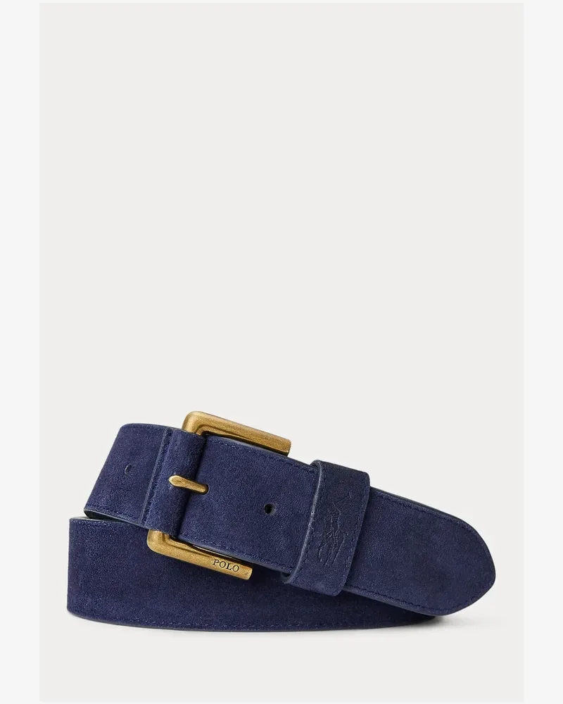 Polo Ralph Lauren SIGNATURE PONY SUEDE BELT - Belt - navy