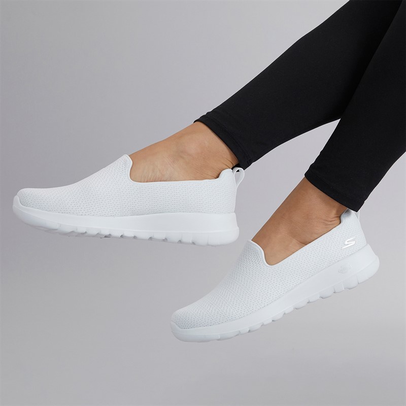 SKECHERS Womens Go Walk Joy Jaylene Trainers White/​White