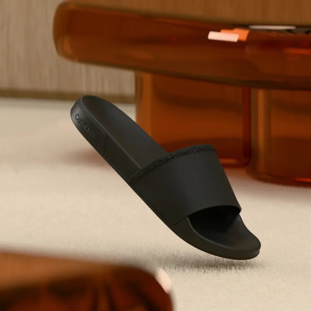 Calvin Klein ESS SLIDE INSTITUTIONAL - Mules - triple black