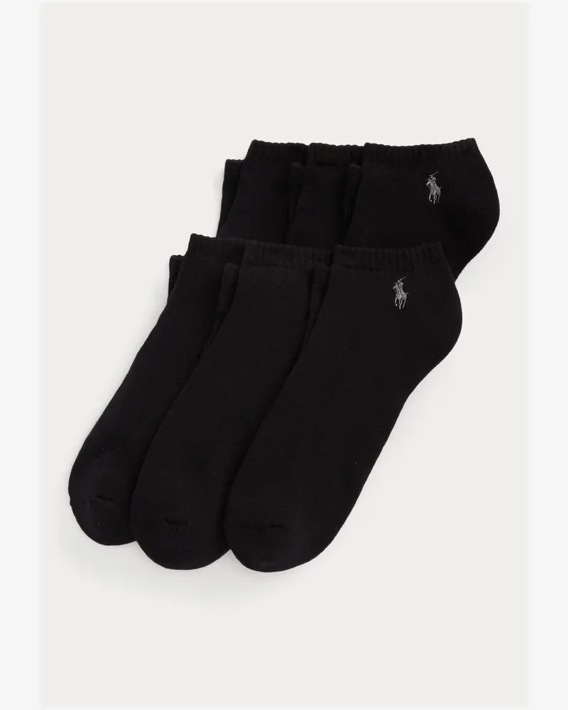 Polo Ralph Lauren CUSHIONED LOW CUT SOCK 6 PACK - Socks - black
