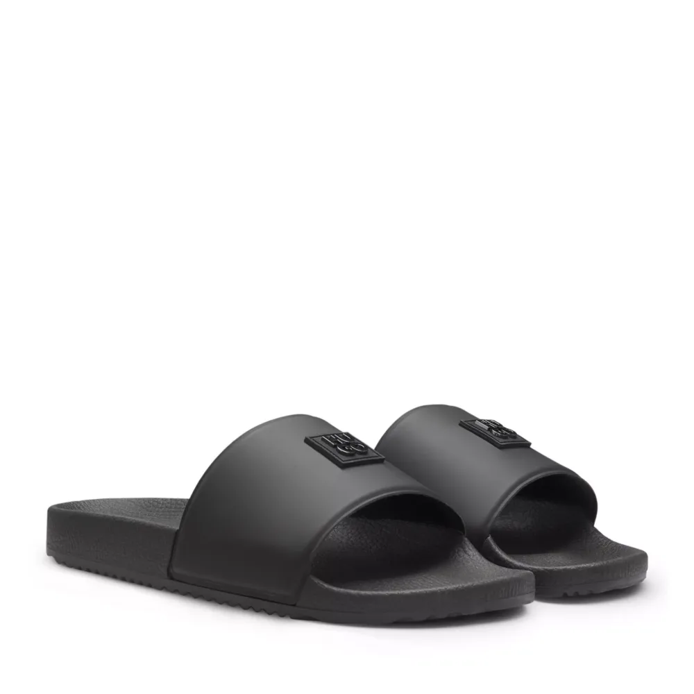 Hugo Mens HUGO Iconic Metal Stacked Logo Sliders