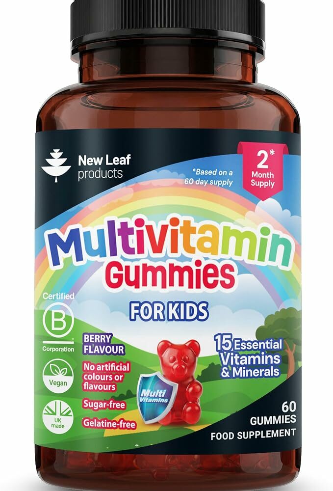 Multivitamins for Children Kids Sugar Free Multivitamin Gummies Two Months