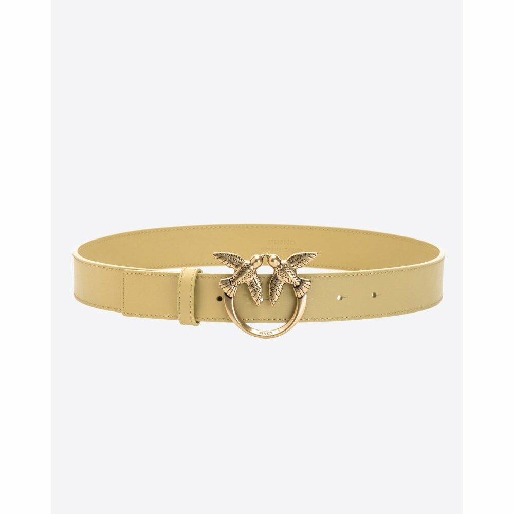 PINKO Love Birds leather belt